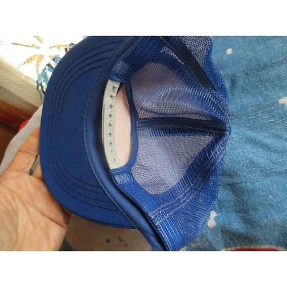 Mesh trucker Skater Cap  NEW True Vtg 80s 1984 PHILLIPSBURG KANSAS BANK OSFA - Picture 3 of 4